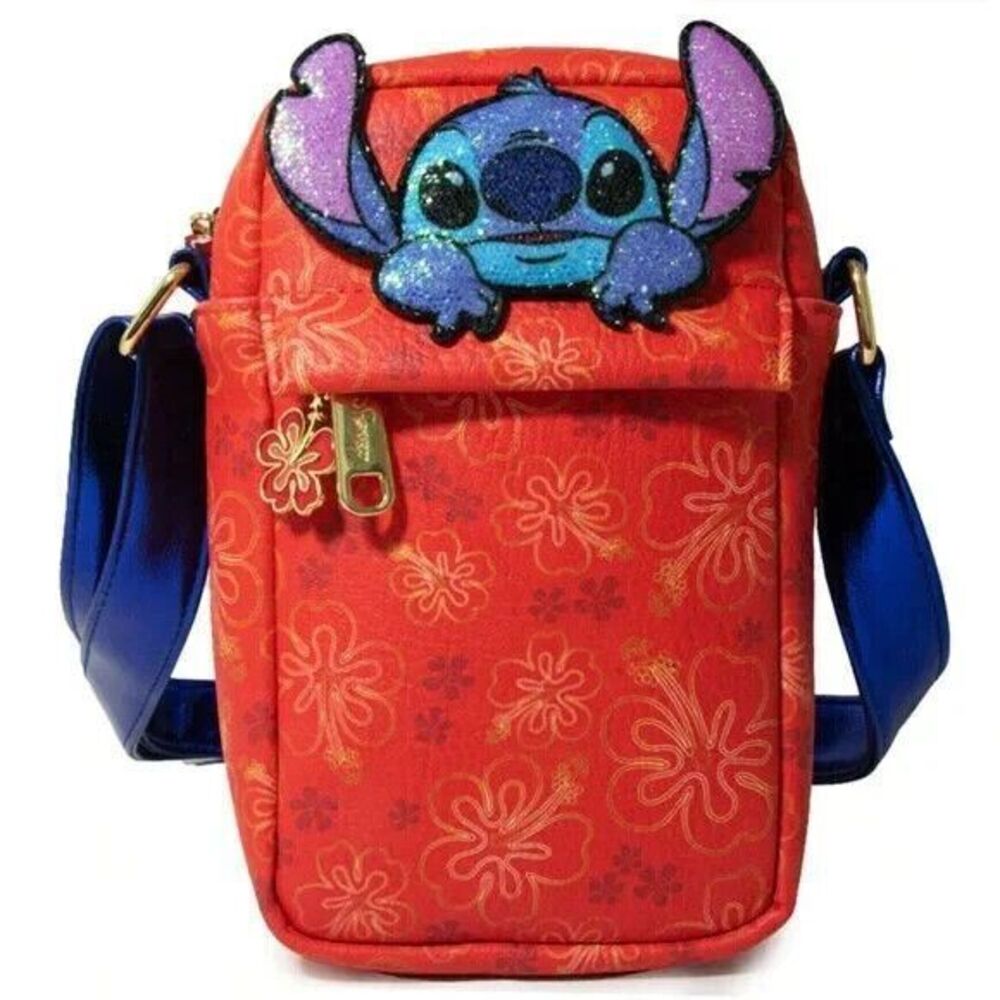 Buckle-Down Disney Lilo and Stitch Hibiscus Crossbody‎ Park Bag Exclusive